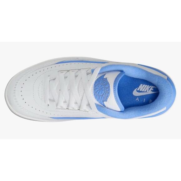 Nike Air Jordan 2 Retro Low University Blue White Size 6.5Y/Women 8 FJ6869 104 - Picture 2 of 12